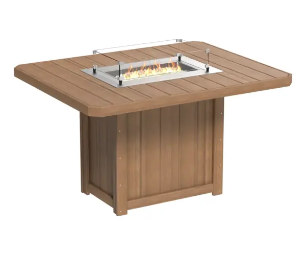 Lumin Fire Pit Table 62" Rectangular - Counter Height